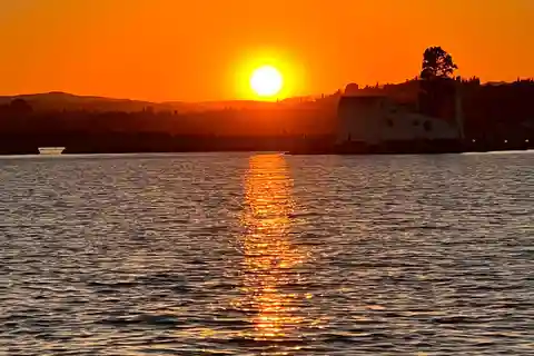 Corfu old town Sunset cruise