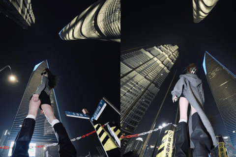 Shanghai: Night City View Photoshoot at Lujiazui
