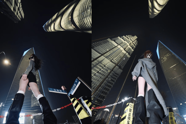 Shanghai: Night City View Photoshoot at Lujiazui