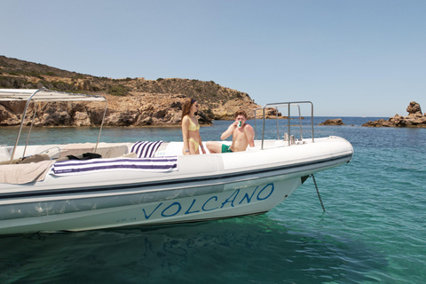Milos: Half-Day Speedboat Cruise to Kleftiko with Snorkeling Shared Half-Day Speedboat Cruise with Snorkelling