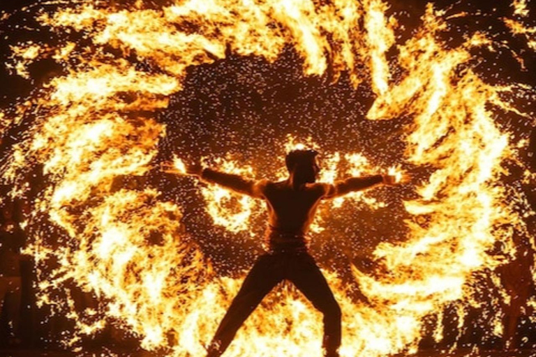 From Marrakech: Agafay Desert Dinner and Fire Show