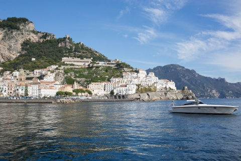 Privé-bootexcursie van een hele dag aan de kust van AmalfiPrivédaagse luxe speedboot-excursie naar de Amalfikust