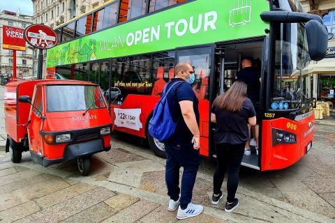 Milaan: tour van een dag met een open bus