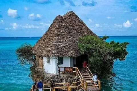 Zanzibar: Salaam Cave Turtle Swim & Dine The rock restaurant Excursions with transfer