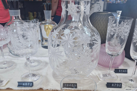 Bohemian glassworks excursion from Prague