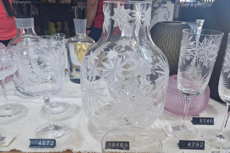 Bohemian glassworks excursion from Prague