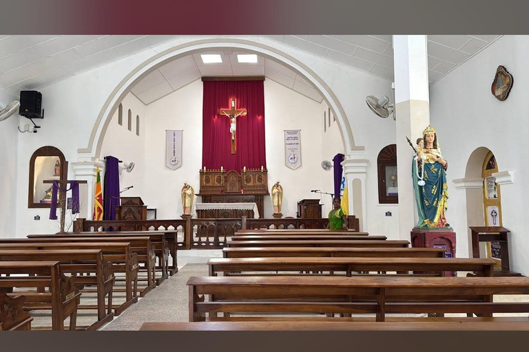Negombo To Hiniduma Church & Waterfall + Cultural Day Tour