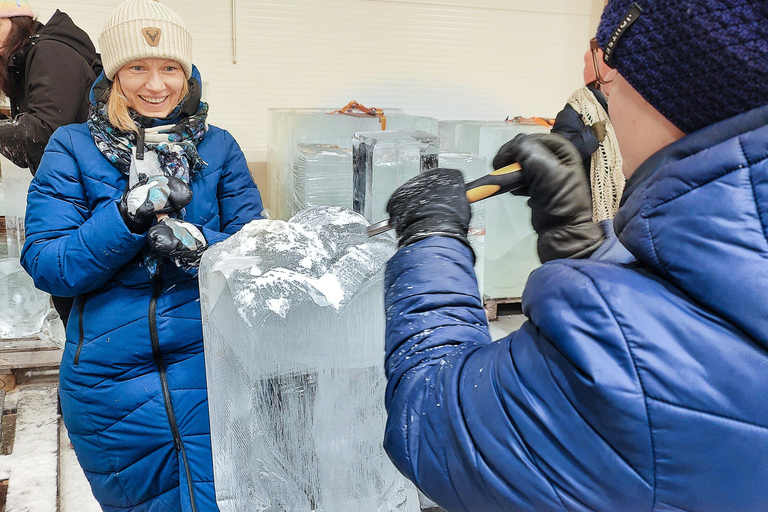 Rovaniemi: Ice sculpting, Sauna Experience & Dinner autumn