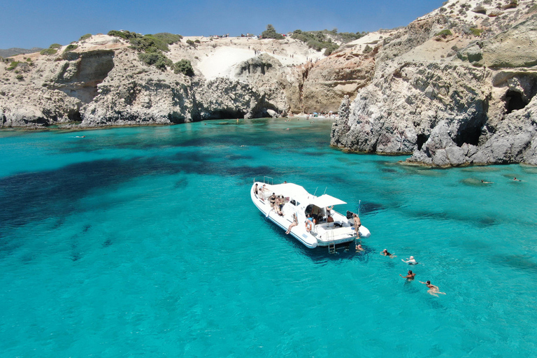Milos: Half-Day Speedboat Cruise to Kleftiko with Snorkeling Shared Half-Day Speedboat Cruise with Snorkelling