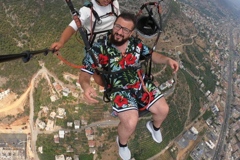 Alanya: Experiência de parapente em tandem e vídeo de vooAlanya: Experiência de parapente com traslado