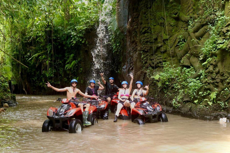 Ubud: Quad ATV Gorilla Cave, Legong Tunnel & Mud Adventure Single ATV - 50 Minutes (Meeting Point)