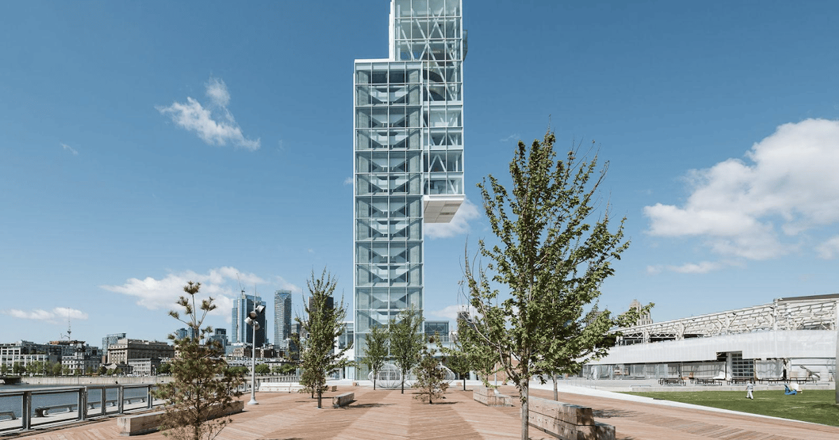 Montreal Port of Montreal Glass Tower Entry with Exhibits GetYourGuide