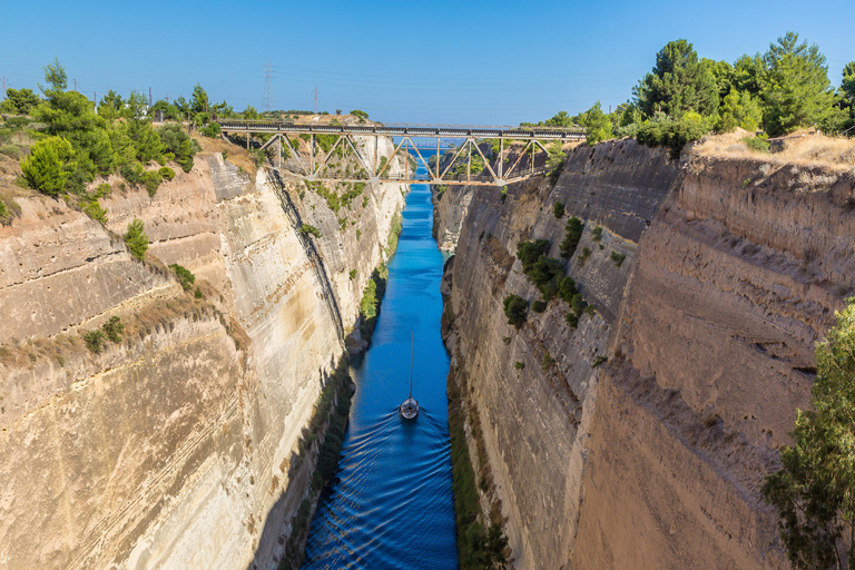 Depuis Athènes : Excursion à l'ancienne Corinthe avec canal et guide VR