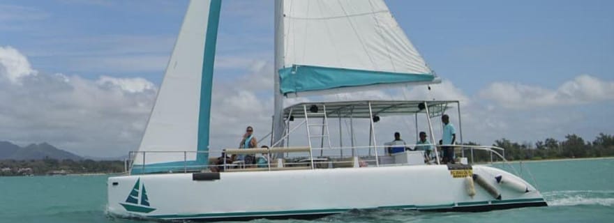 Croisière en catamaran vers l'Île aux Cerfs et la cascade GRSE