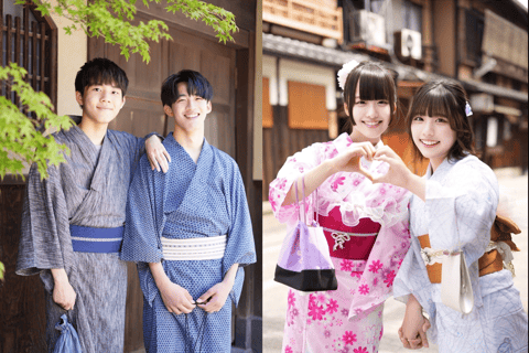 Kioto: 1 Día: Experiencia de Alquiler de Kimonos Tradicionales Japoneses