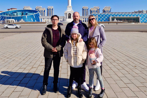 Tour della città di Astana: Guida privata certificata+pranzo+degustazione di vino