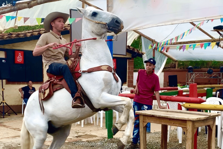 Medellín: Passeio a cavalo, espetáculo de animais e vista do horizonte