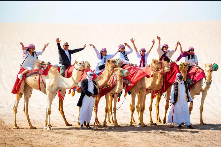 رحلات سفاري في الكثبان الرملية الذهبية في قطر، وركوب الجمال، والتزلج على الرمال، والبحر الداخليجو