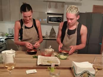Praiano: Aula de culinária com vista para o mar