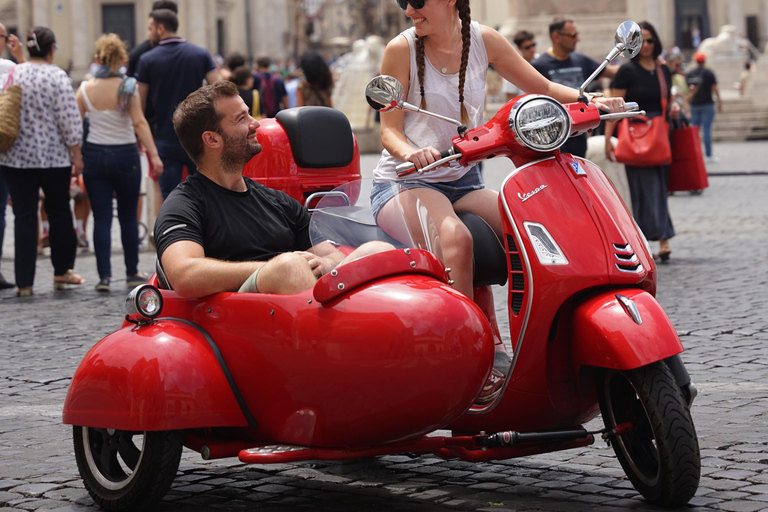 Rome Vespa Sidecar Tour: 90-Minute Panoramic Experience Shared Sidecar Experience