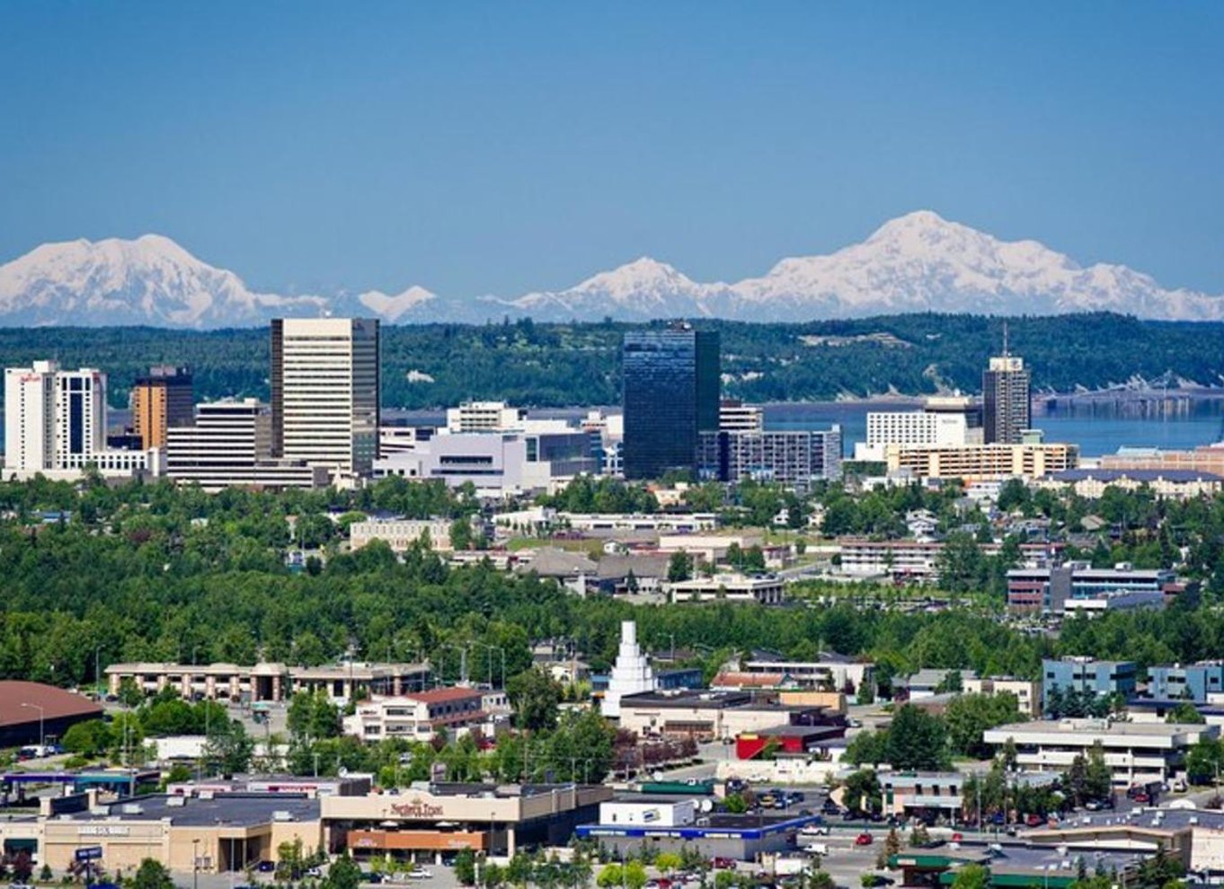 Byrundtur i Anchorage m/ vildrøget laks og rensdyrpølse