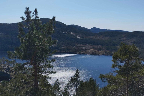 Preikestolen con recogida del hotel o barco con guía