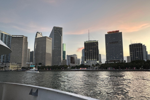 Crociera serale al tramonto a Miami Case dei milionari + Luci dello skylineCrociera al tramonto a Miami: case da milionari + luci dello skyline