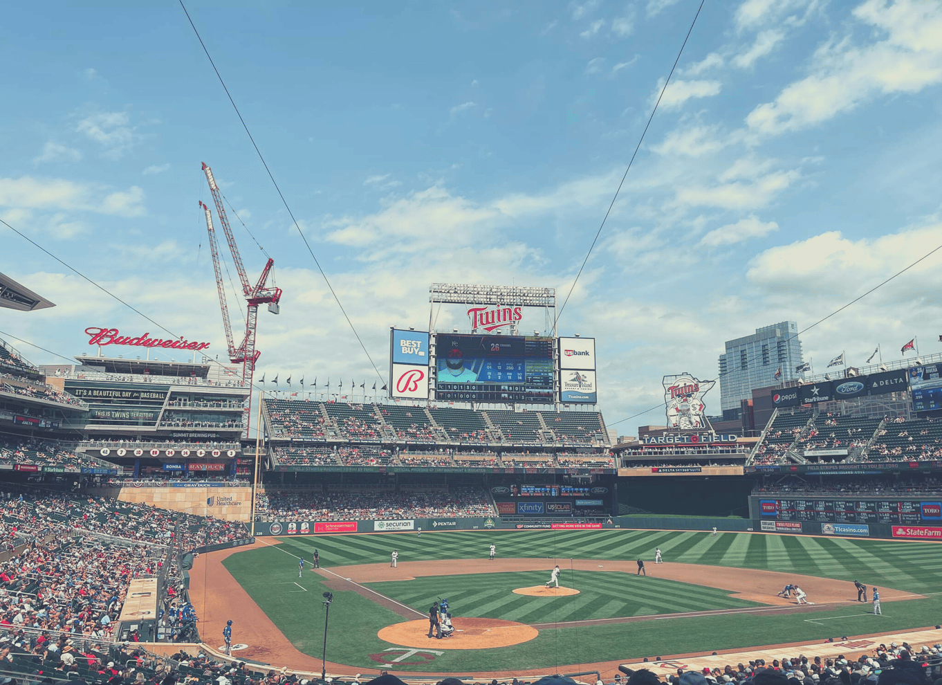 Minnesota Twins baseballkamp på Target Field