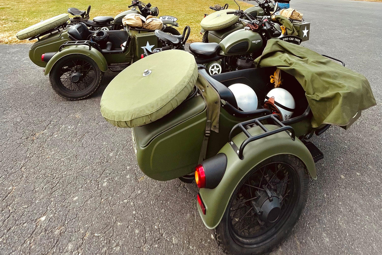 Bayeux: 2-hour tour of the D-Day beaches, by vintage sidecar