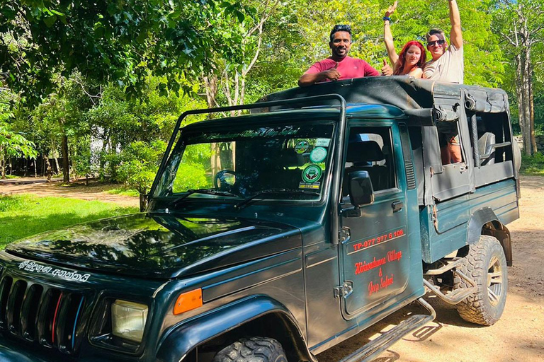 From Kandy: Sigiriya Village Safari with Rock Climbing