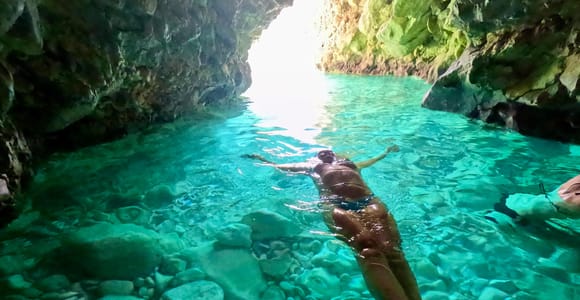 From Durres: Vlora to Blue Cave & Gramma Bay Speed Boat Trip