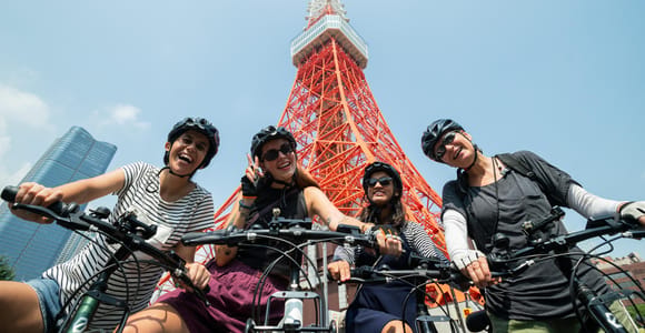 Tokyo : balade guidée de 3 h en vélo électrique autour de la Tokyo Tower