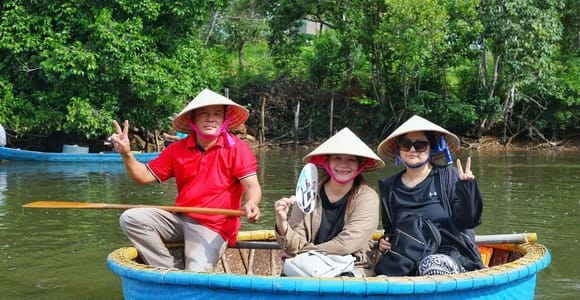 Phu Quoc: Bamboo Basket Boat Tour on Cua Can River