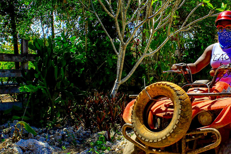 A melhor aventura de Cancún com quadriciclo, tirolesa e cenote!