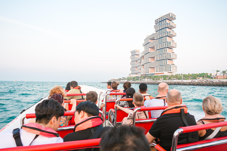 Dubai: Sightseeing Speedboat Tour with Live Tour Guide 1.5-Hour Tour with Atlantis and Burj Al Arab