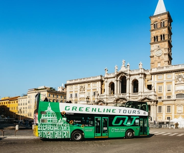 Rome:Hop-On Hop-Off Panoramic Open Bus Ticket 3 Circuits x 1