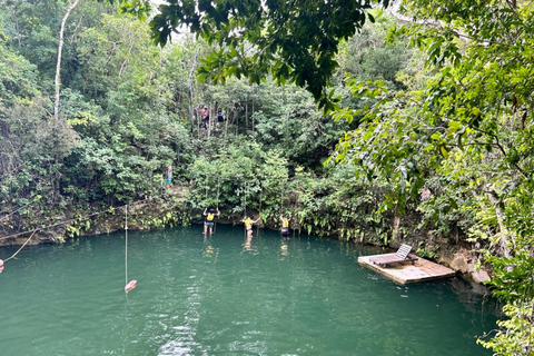 Puerto Morelos: Jungle ATV Adventure, Ziplines and Cenote Single ATV from Tulum