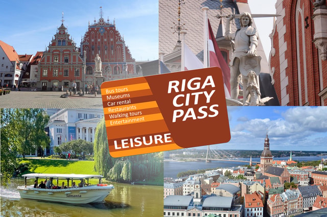 Riga: Leisure City Pass with Canal Boat Tour