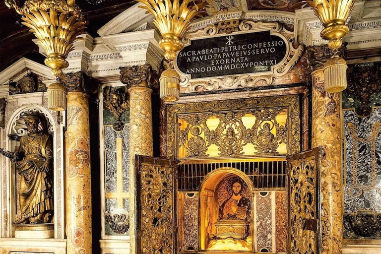 St.Peter’s Basilica tour, Grottoes, papal tomb & Dome access Guided tour of St.Peter’s Basilica, Grottoes, papal tomb.