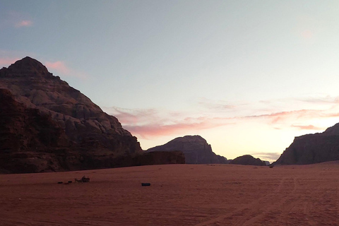 Amman or Dead Sea: Petra & Wadi Rum Jeep Tour and Dinner. From Amman: Tour to Petra and Wadirum with Guide in Petra.