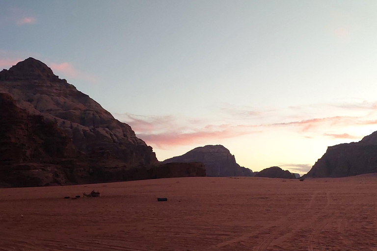 Amman or Dead Sea: Petra & Wadi Rum Jeep Tour and Dinner. From Amman: Tour to Petra and Wadirum with Guide in Petra.