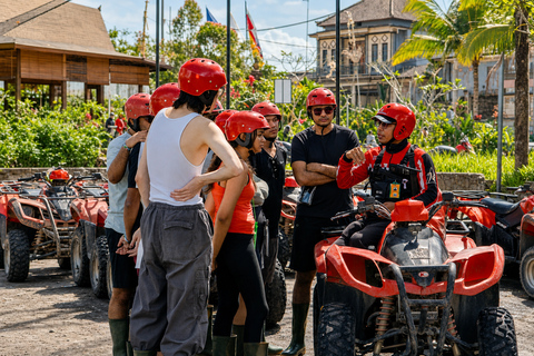 Ubud: Ayung River Rafting & Kuber Quad with Cave & Waterfall Single/Tandem ATV Quad & River Rafting | Transfer Gianyar
