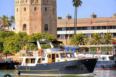 Seville: Flamenco life music Yacht Cruise, Tapas & Drinks Private Yacht Flamenco life music Cruise, Wine beers & tapas