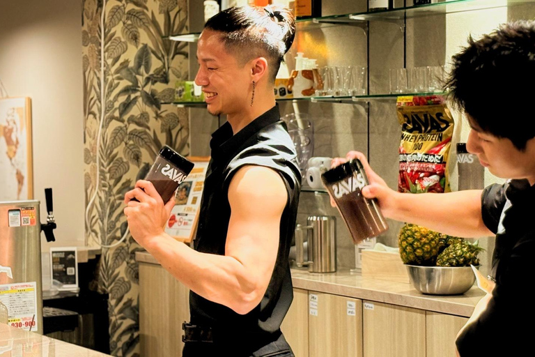 Kyoto: Muscle Bar Entry Ticket Night Show with Macho in Gion 【Value Set】Entry Ticket with 2 Drinks and 1 Performance