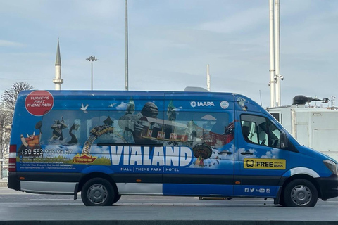 Istanbul: Vialand Theme Park Ticket with Round-Trip Shuttle Istanbul Vialand Theme Park Entry Ticket with Transfer