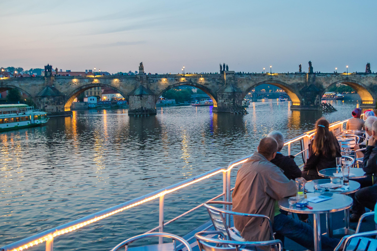 布拉格：含酒店接送的晚餐游船之旅