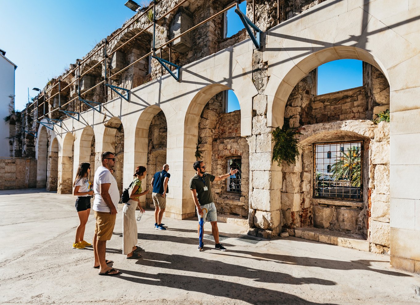 Split: Byvandring i den gamle bydel og Diocletian-paladset