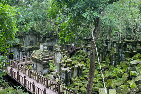 Phnom Penh: 2-Day Hidden Temples and Kulen Waterfall Tour 2-Day PNH - REP Hidden Koh Ker Temple Kulen Waterfall Tours