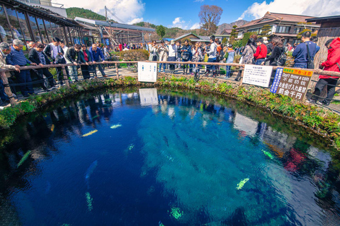 Da Tokyo: Monte Fuji, Oshino Hakkai e tour delle sorgenti termali8:30 Prelievo all&#039;uscita Shinjuku Ovest