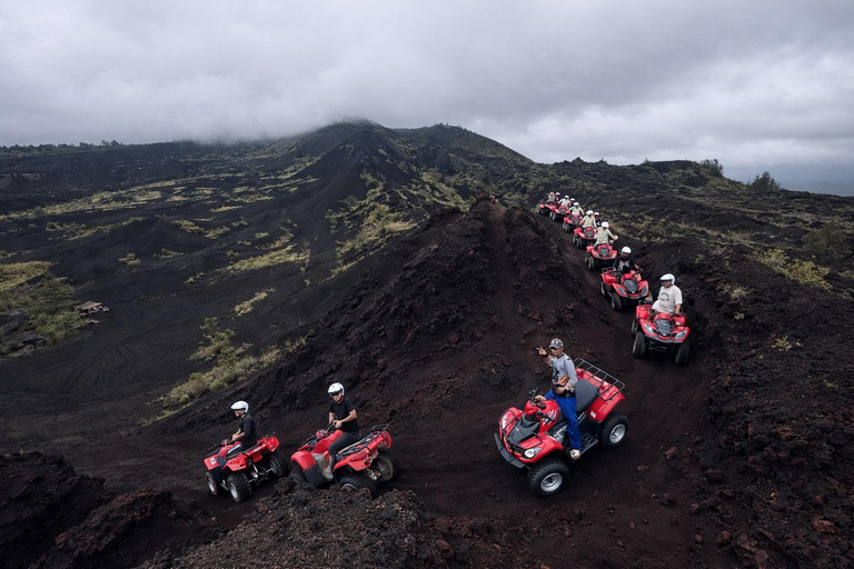 Bali: Mt Batur Black Lava ATV Quad Bike Adventure Tandem Quad Ride with Round Transfer